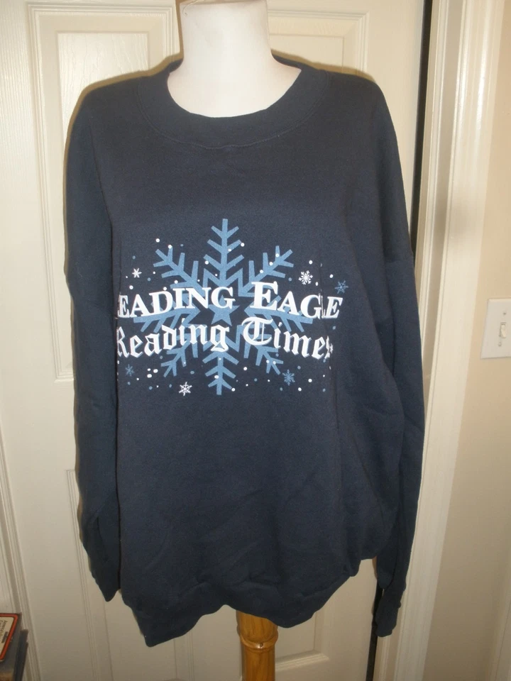 Sudadera azul para adultos Lee 2X "Águila leyendo, tiempos de lectura" (70A) - Imagen 1 de 4