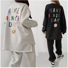 Big Size Lettering Casual Tracksuit Set 44-99 , Spring Comfortable
