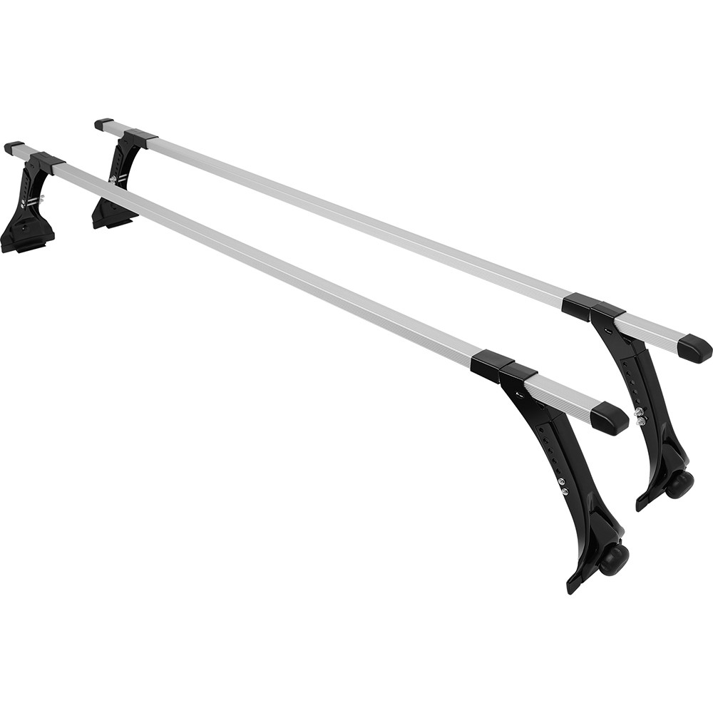 63" Roof Rack Cross Bar Rain Gutters Rails 130LB For Ford Transit Connect 14-25