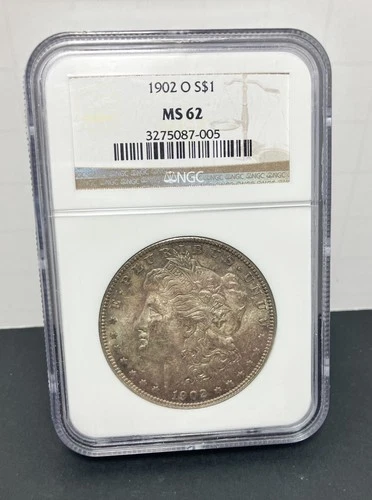 1902-O  $1  MORGAN SILVER DOLLAR NEW ORLEANS  NGC MS62