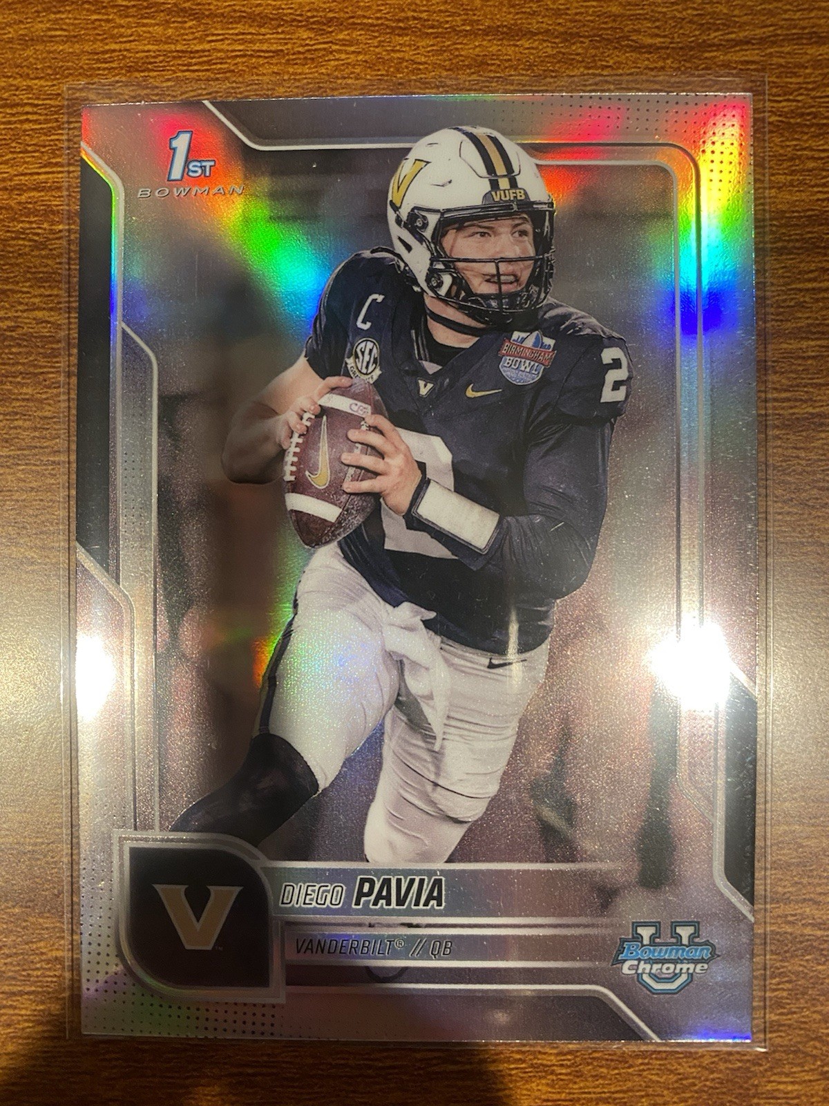 2025 Bowman University Chrome - Diego Pavia #190 Refractor (RC)