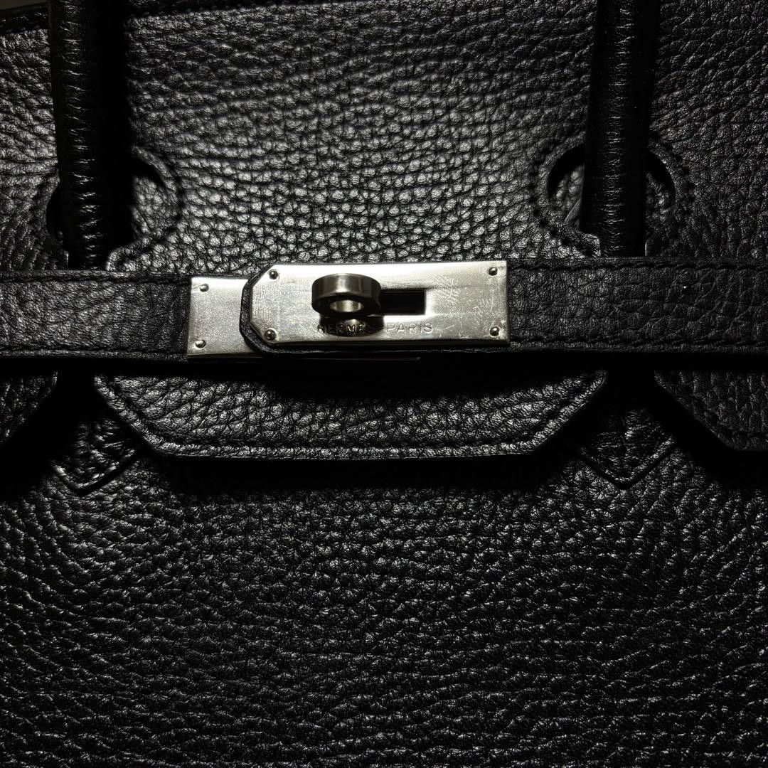 Hermes Birkin 35 Togo Recolor Black Silver Hardware Used 1997 | eBay