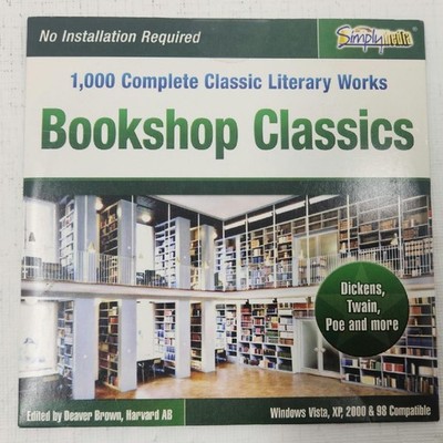 Simply Media Bookshop Classics 1,000 Complete Classic Literary Works CD-ROM