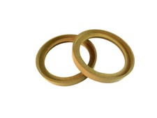 Audiopipe RING6.5BZ 6.5" MDF Speaker Spacer Rings with Bezel Pair 