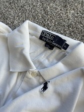 Polo Ralph Lauren Shirt Men s Size XL Short Sleeve Polo White Shirt