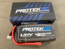 ProTek RC 3S 130C Low IR Si-Graphene + HV Shorty LiPo Battery 11.4V/4800mAh New!