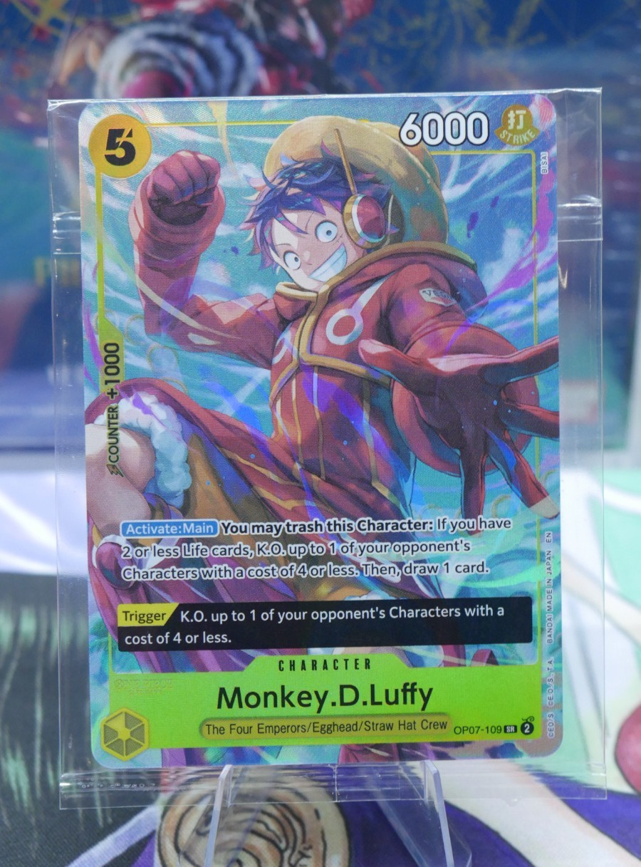 Monkey D. Luffy OP07-109 Illustration Box Vol. 3 Promo One Piece Card SEALED