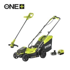 Ryobi OLM1833LT23A-140 Akku-Rasenm&auml;her 18V 4Ah inkl. Rasentrimmer, Mulchen, 35L