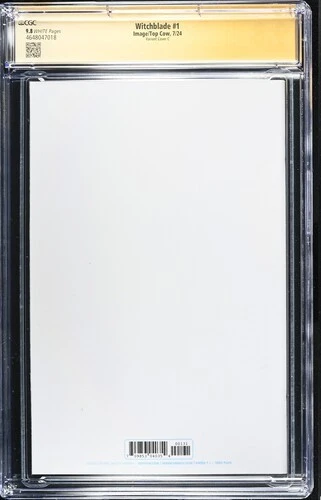 WITCHBLADE #1 BUZZ ORIGINAL CUSTOM ONE OF A KIND UNIQUE SKETCH - CGC SS 9.8 - Image 2 of 2