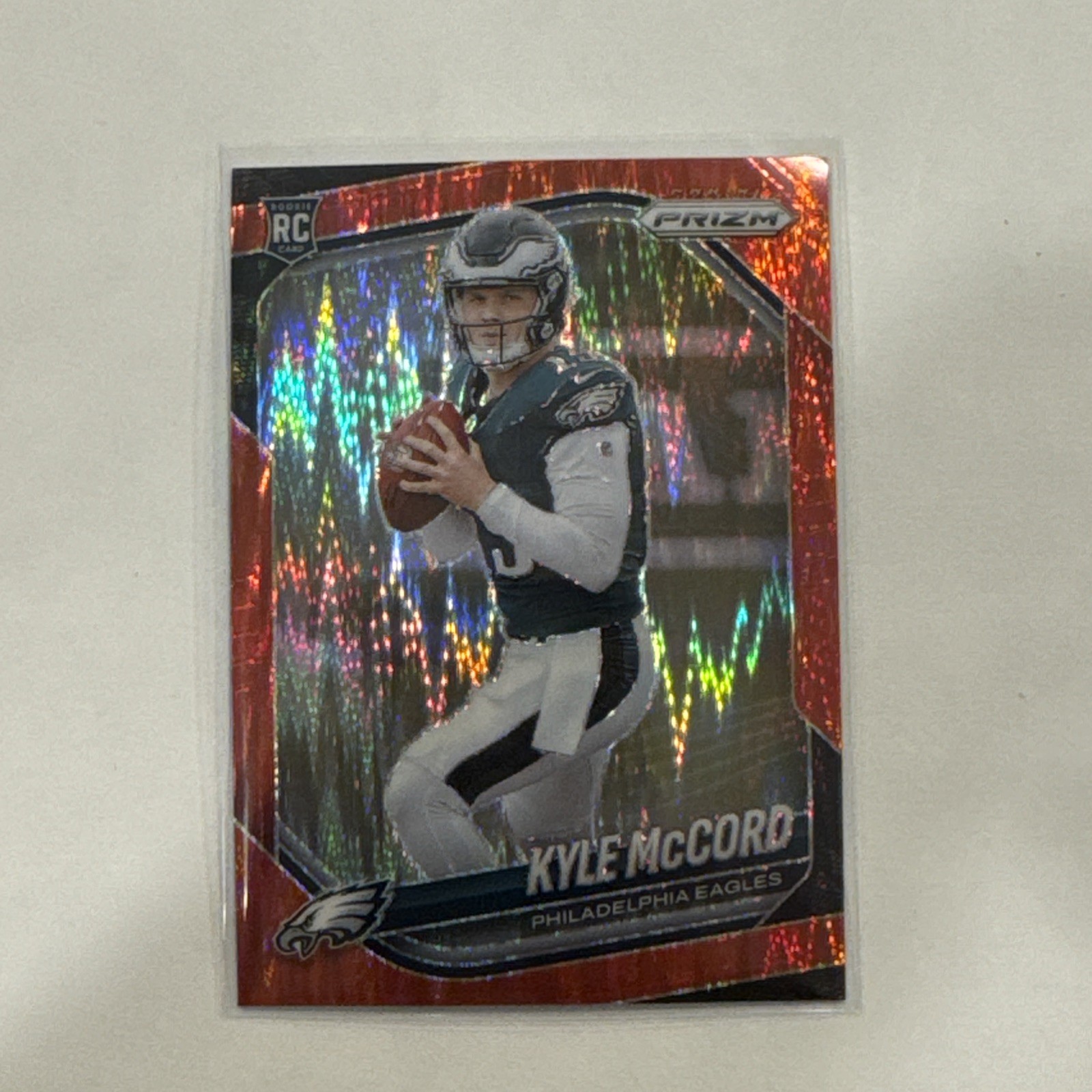 2025 Panini Prizm Rookies Kyle McCord Red Flash Prizm #377 RC