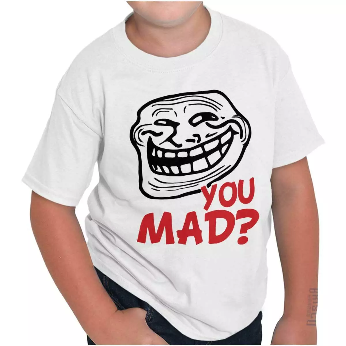 Trollface Funny President Political Meme Youth Crewneck T Shirts