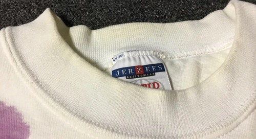 Vtg 90s Watercolor Flowers Sweatshirt L USA 80s Sport Mountains Grunge Vaporwave - 第 3/12 張圖片