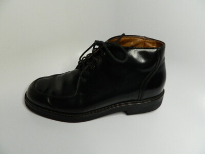 Mens Rockport Black Leather Upper Boots Size 9M M2758 Slip Resistant Non  Marking