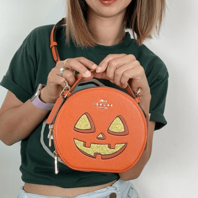 COACH◇Canteen クロスボディ HALLOWEEN 在庫確認ください NWT Coach Canteen Crossbody Bag With Halloween Pumpkin Print