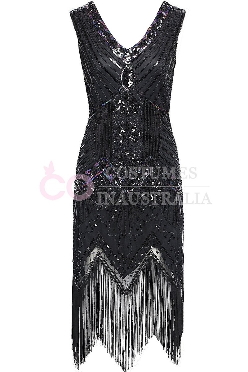 knee length dresses for ladies Lexi 1920s Flapper Dress