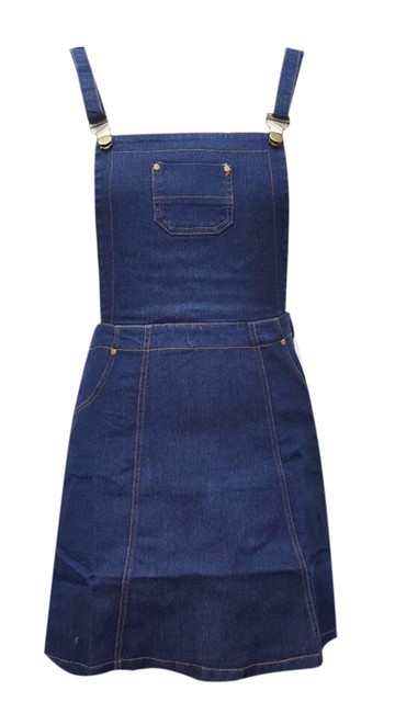 a line dungaree dress