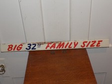 Vintage Big 32 Oz Family Size Metal Rack Sign