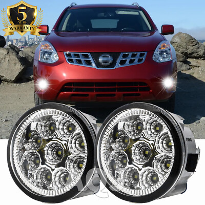 New Pair Of Fog Lights Lamps Front Bumper For Nissan Rogue S SV SL 2011-2013 US