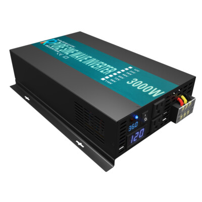 WZRELB Pure Sine Wave Inverter 3000W 36V to 110V 120V Solar Home Car RV Motor