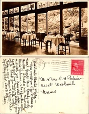 RPPC Niyako Hotel Kyoto Japan Dining Room Tables Windows Real Postcard