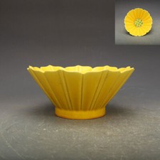 7.8" Collection China Yellow Glaze Porcelain Lotus Flower Petals Bowls