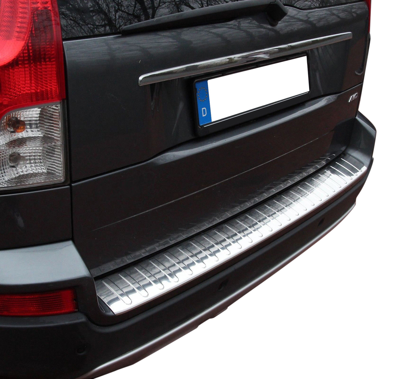 Protezione Paraurti In Acciaio Inox V2A Per VW T6 (dal 2015) - Spazzolata, Bordo Smussato, Facile Installazione