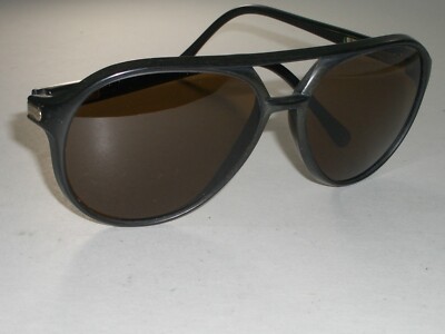 VINTAGE REVO BROWN H2O POLARIZED GLASS LENS MATTE-BLACK SKI CATS SUNGLASSES