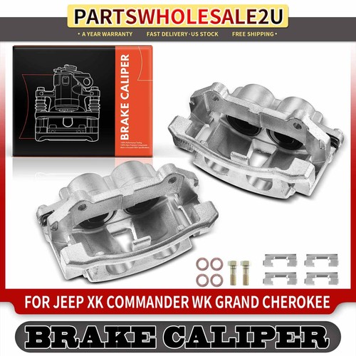 2x Front Brake Calipers for Jeep Grand Cherokee 20052010 Commander