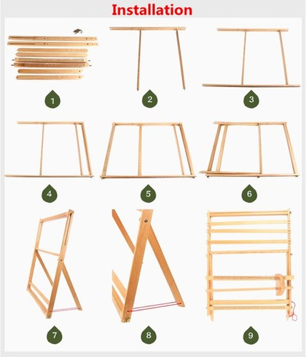 Tapestry Making Wooden Weaving Loom Weaving Knitting Tools Beginner Gifts Kits - Picture 14 of 14