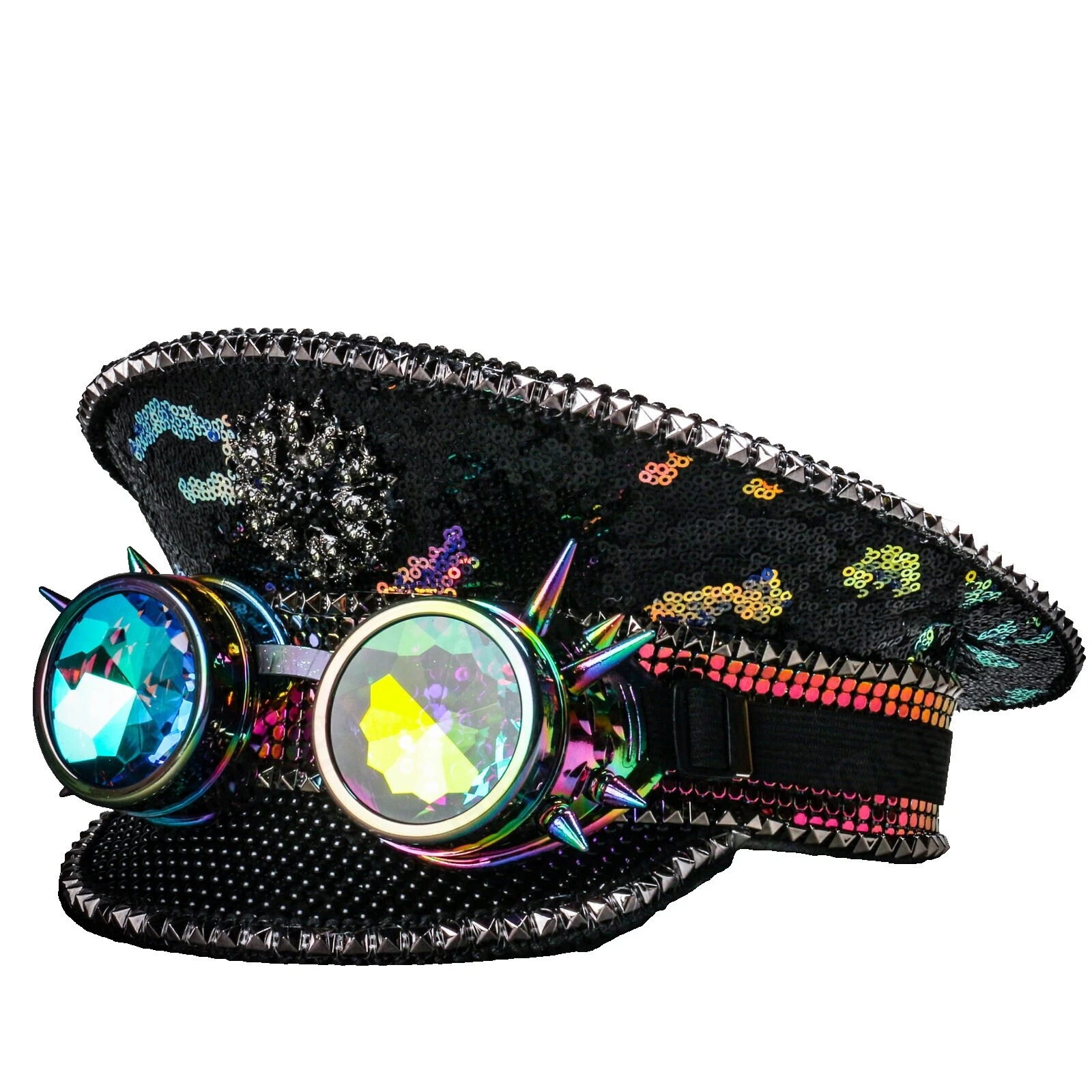 Para hombre Disfraz Halloween Lentejuelas sombreros y cascos