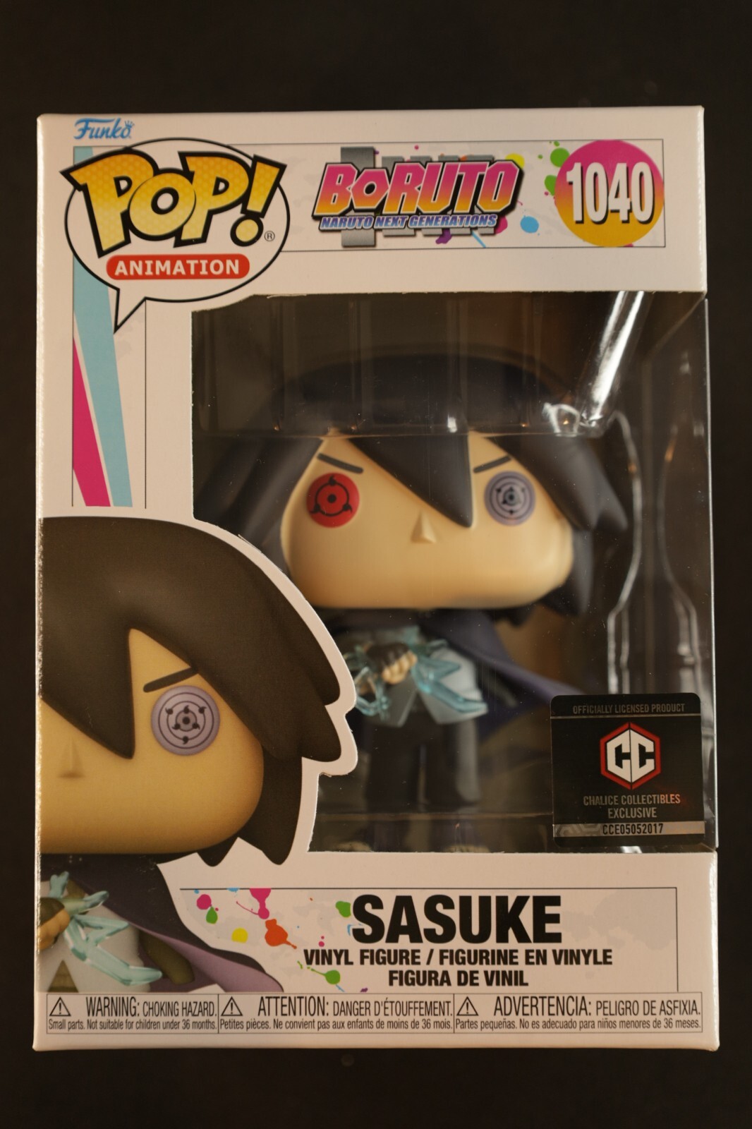 Funko Pop! Cáliz Boruto Sasuke #1040 Coleccionables Exclusivo F04