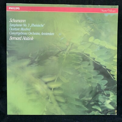 SCHUMANN Symphony #3 & Manfred Over. BERNARD HAITINK, Amsterdam - PHILIPS ST LP