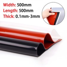 Silicone Sheet 0.1-3mm Thick Clear/White/Blac...