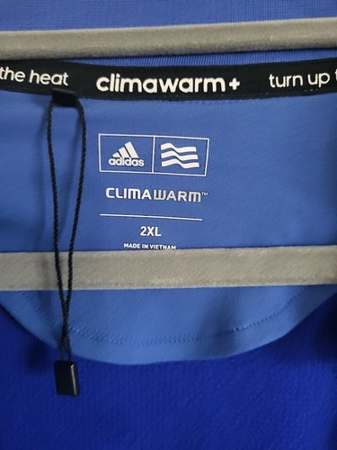 Adidas Climawarm Full Zip Blue Track Warm up Jacket Size 2XL - Picture 4 of 10