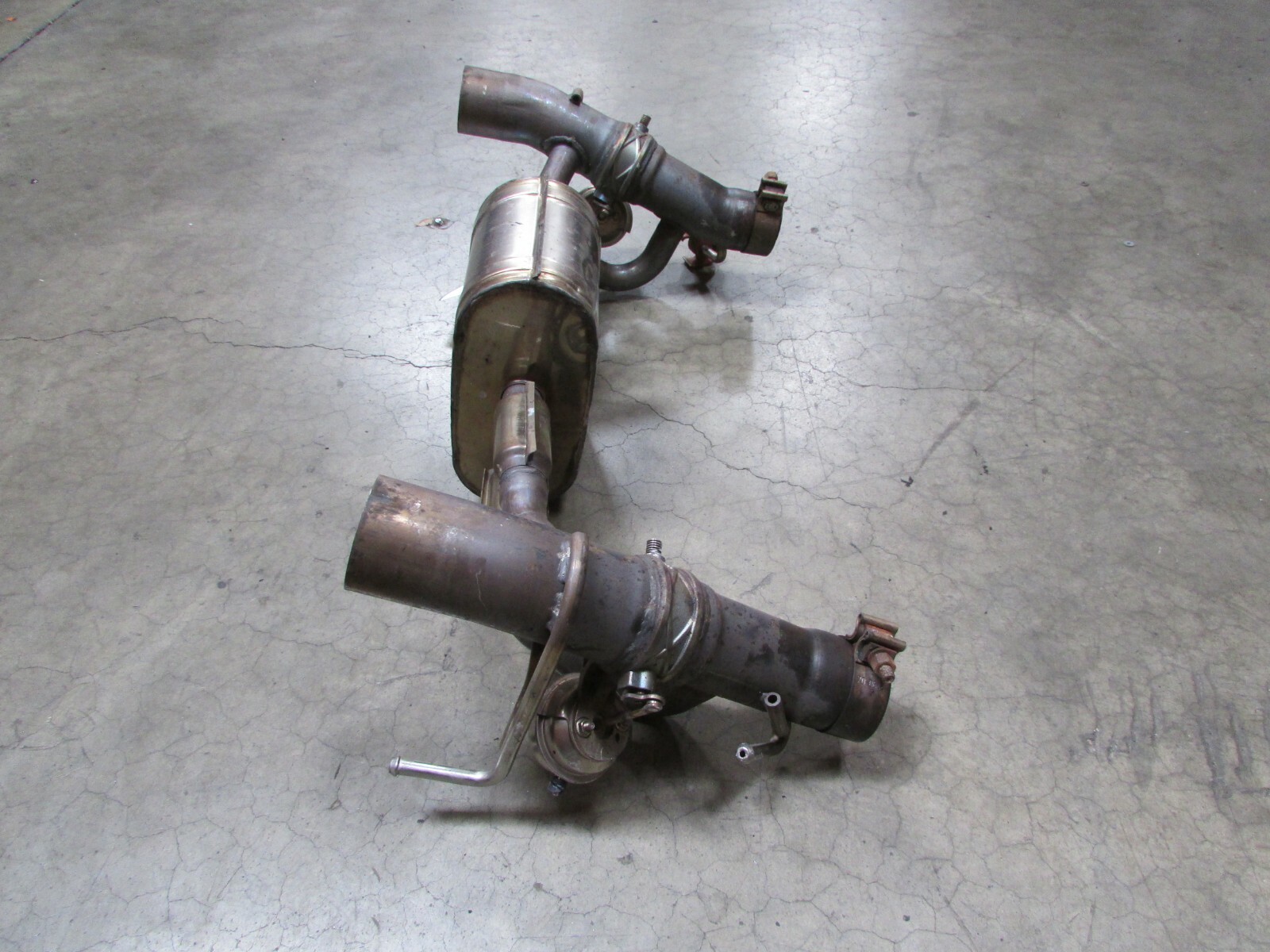 Ferrari 488 Spider, Factory Sport Muffler, Dmg, Used, P/N 324752