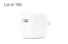 Lot of 100 New Genuine Apple 10W USB-A Power Adapter for iPhone iPad iPod A1357
