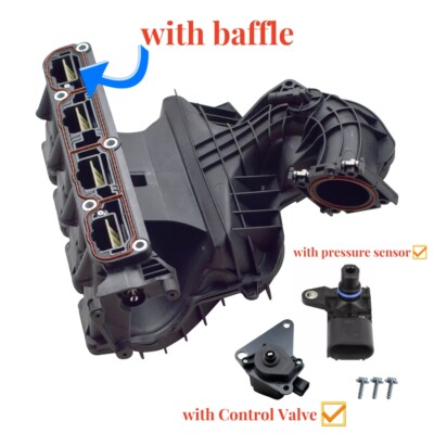 Intake Manifold w/Runner Control Valve & Sensor for Dodge Avenger 2.4L 2008-2009