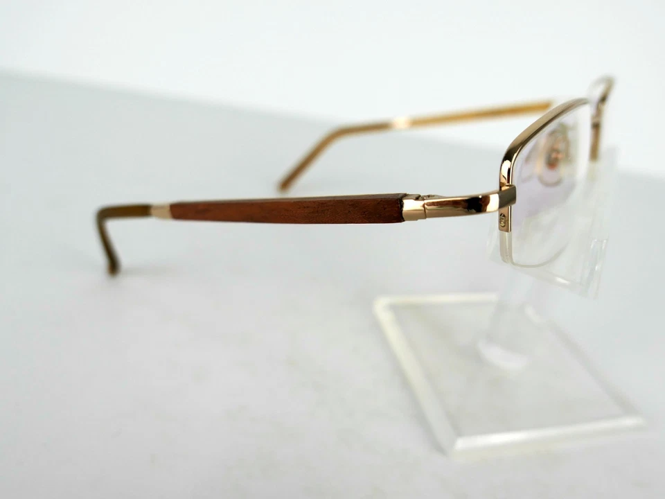 Saki Mod. 806 (GD) Gold / Wood 52 x 19 140 mm Eyeglass Frames - Image 2 of 4