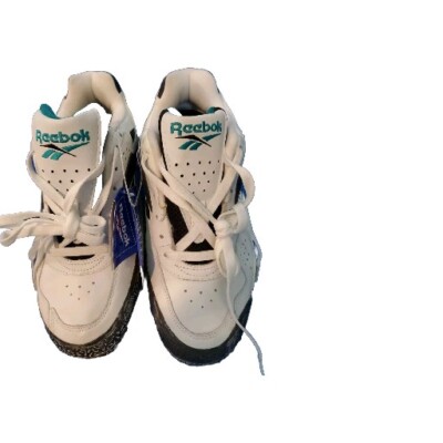 Vintage Reebok hard court Hexalite Sneakers NWT “1994” Men’s White Black  Teal