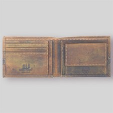 Portafoglio Greenforest In Pelle Da Uomo Con Portamonete E 14 Tasche Porta Carte