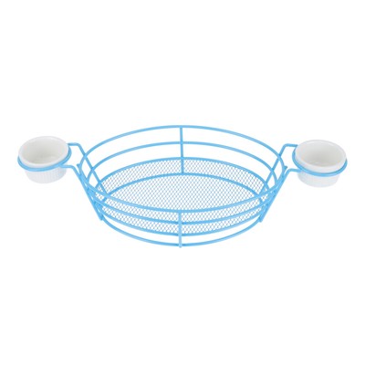 Fruit Serving Bowl Onion Rings Basket Metal Food Basket Ketchup Dipping Cup