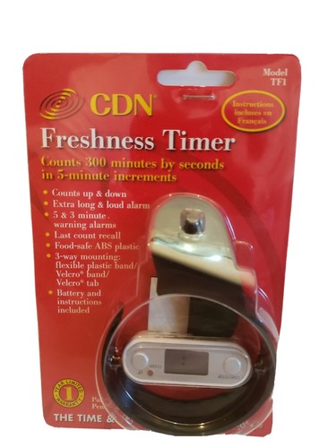 CDN Digital 30 Minute Kitchen Cooking Freshness Timer TF30 Food Safe ...