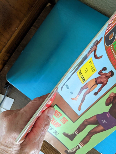 ALI VS FRAZIER 12" Action Figures & 3 Vtg Boxing-Mags Clay the Greatest 66 68 74 - Picture 20 of 24
