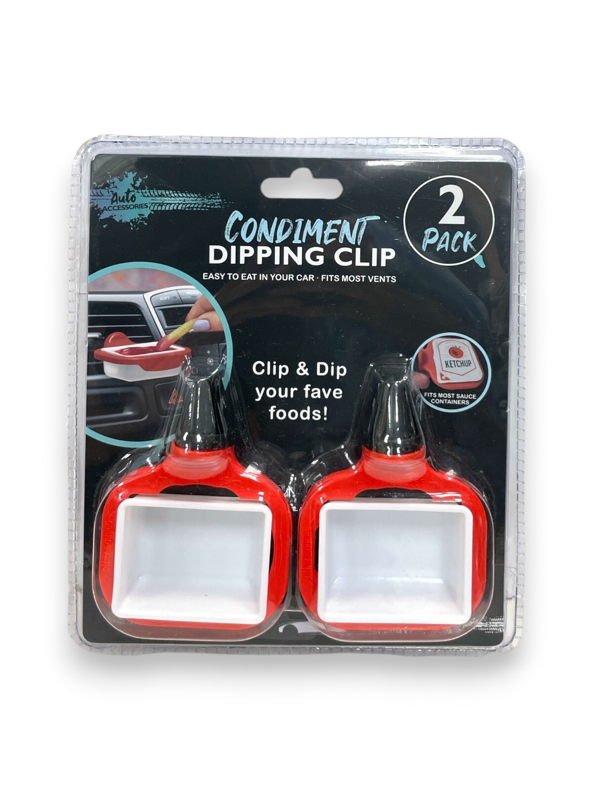 Vibe Fast Food Condiment Dip Clip for car gag gift for sale online | eBay