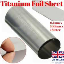 Titanium Ti Thin Plate Sheet Foil Ta1 0.1mmx100mmx1000mm Metalworking Supplies 