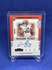 ANTHONY SCHWARTZ 2021 PANINI CONTENDERS ROOKIE TICKET ON CARD AUTO RC #128