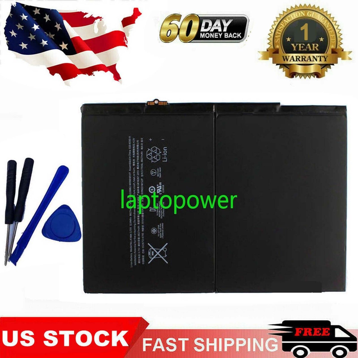 Battery For Apple iPad Air 1st Gen Air MD785LL/A A1474 1475 A1484