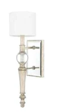 Capital Lighting 611711GS-654 Carlyle 20" Tall Bathroom Sconce, Gilded Silver