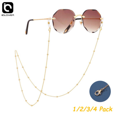1-4x Eyeglasses Chain Holder Sunglasses Read Glasses bead Lanyard Women Necklace