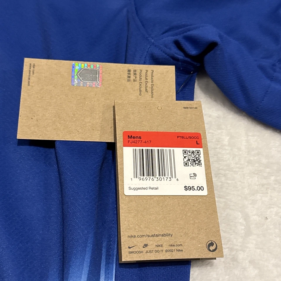 2024 Nike Men’s United States Away Blue Soccer Jersey Large L US USMNT USA - Image 4 of 4